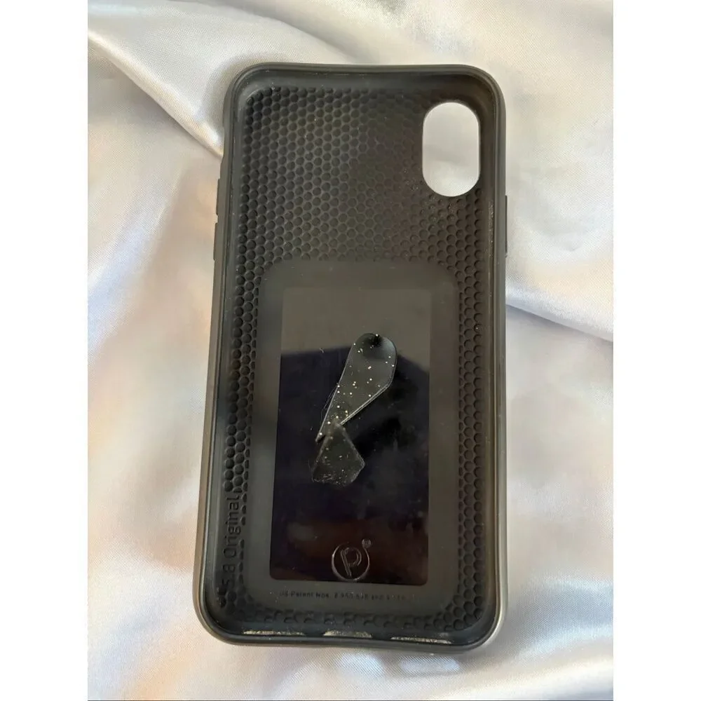 Loopy iPhone XS Phone Case Pineapple with Matching Microfiber Cover and Extra Su